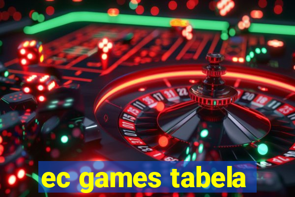 ec games tabela